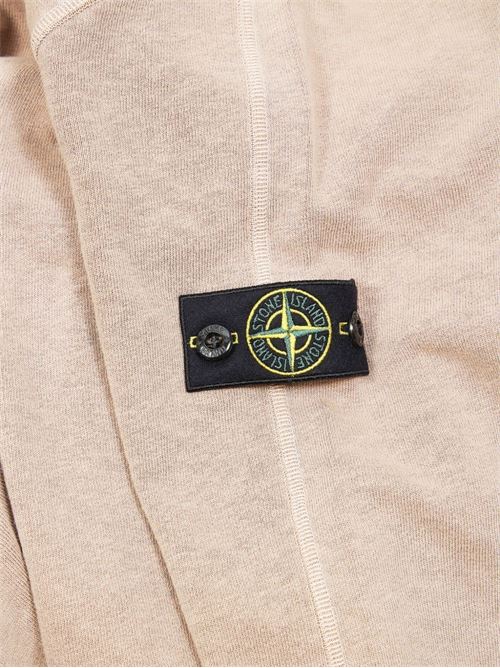 Felpa bambino Stone Island beige con cappuccio STONE ISLAND KIDS | 6100012S0060V0192